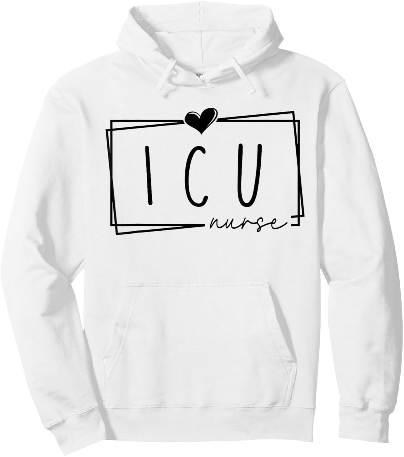 ICU Nurse Women's Intensive Care Unit Nurse Nursing Critical Care , White, Small Hoodie - Hoodie | White
