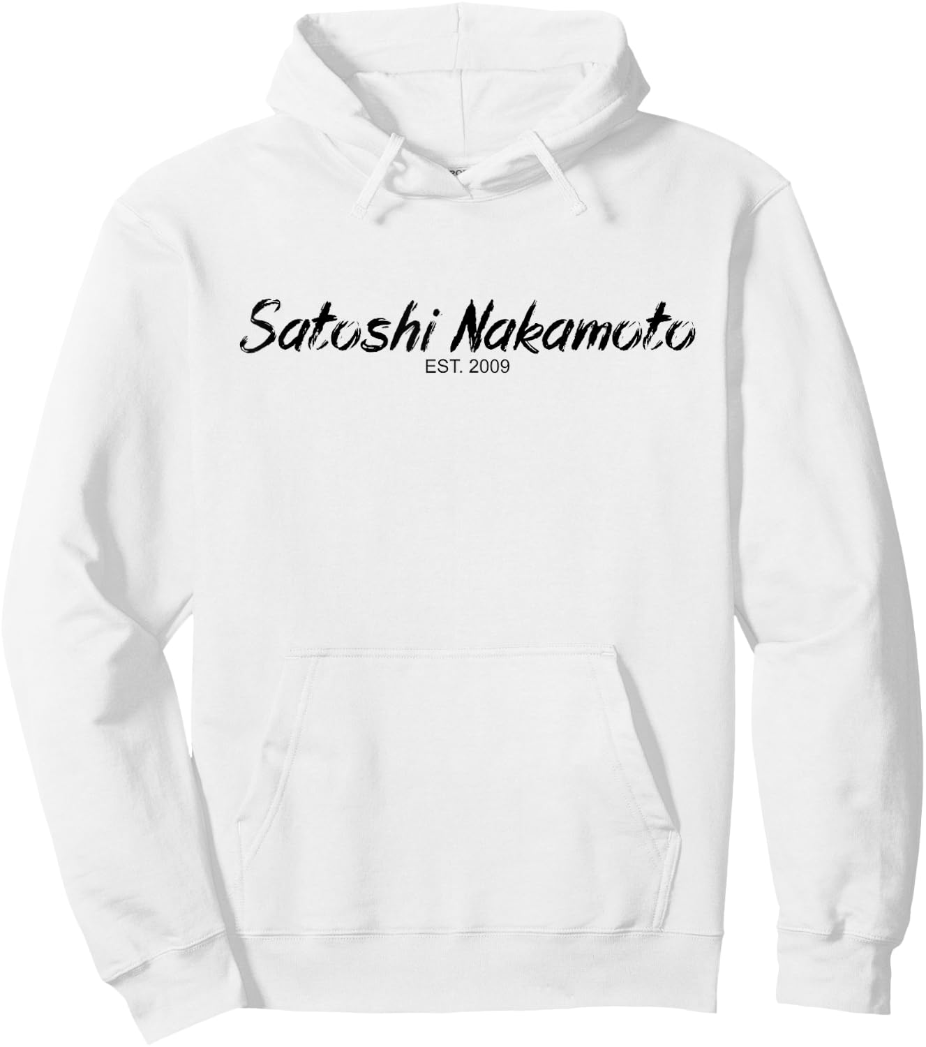 Satoshi Nakamoto Designer Bitcoin Est2009 Satoshi Bitcoin Hoodie - Hoodie | White