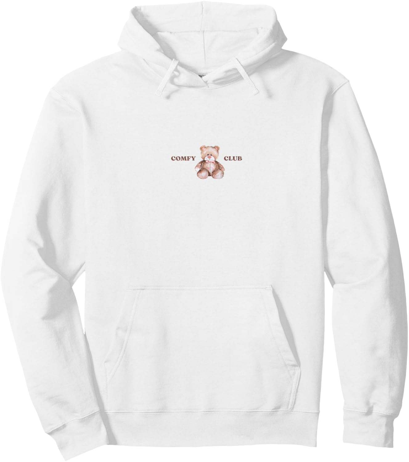 COMFY CLUB teddy bear graphic Hoodie - Hoodie | White