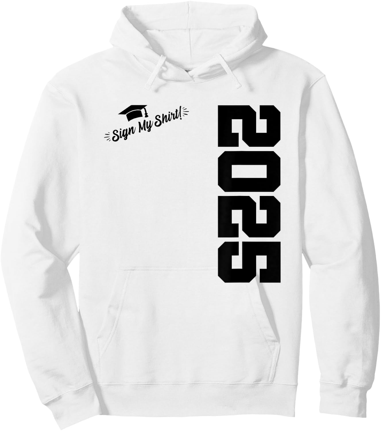 2025 Senior Graduation - Autograph Shirt - Class of 2025 Hoodie - Hoodie | White
