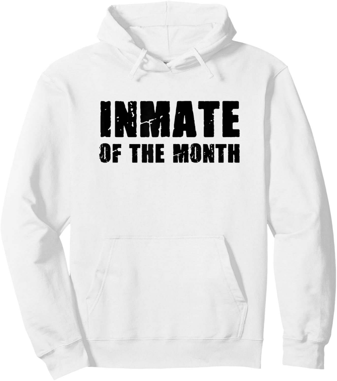 Prisoner Costume Prison Inmate of the Month County Jail Hoodie - Hoodie | White