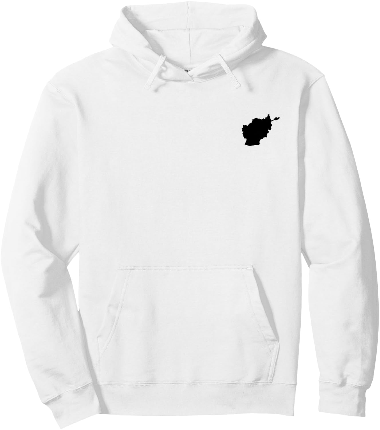 Afghanistan Map Hoodie - Hoodie | White