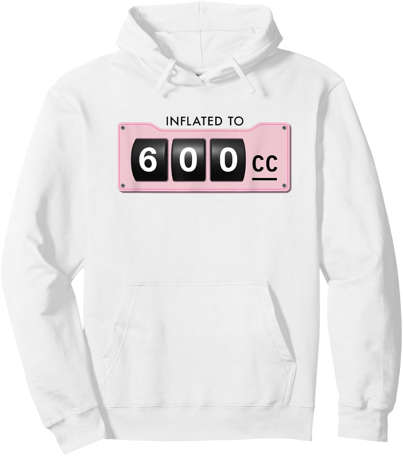 Breast Implants 600cc Breast Augmentation Big Boobs Hoodie - Hoodie | White