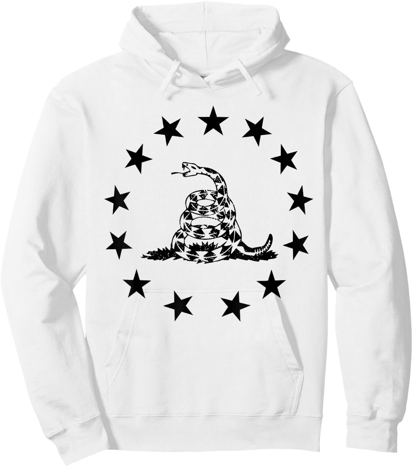Betsy Ross Gadsden Flag Hoodie - Hoodie | White