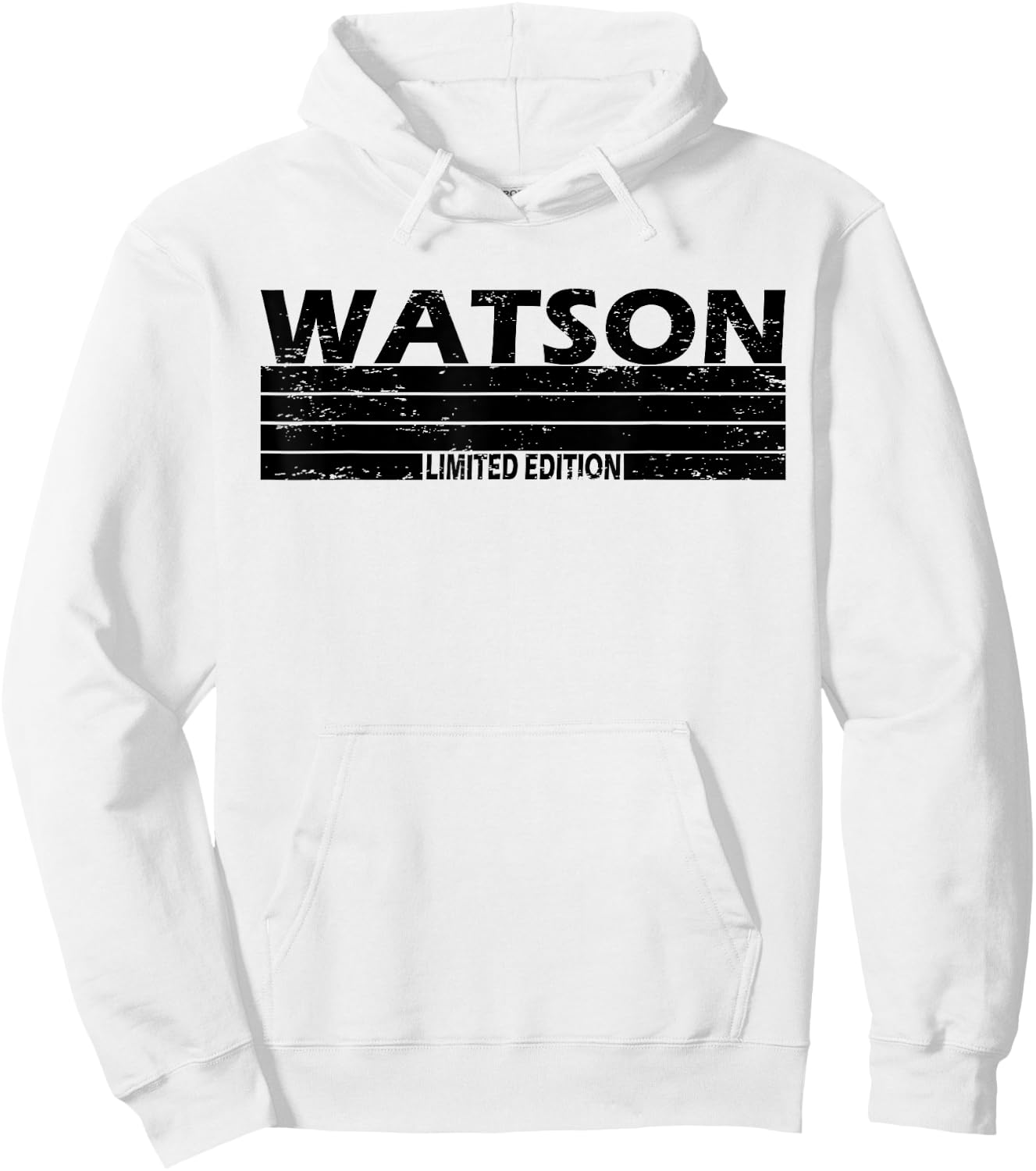 Watson Surname Limited Edition Retro Vintage Style Sunset Hoodie - Hoodie | White