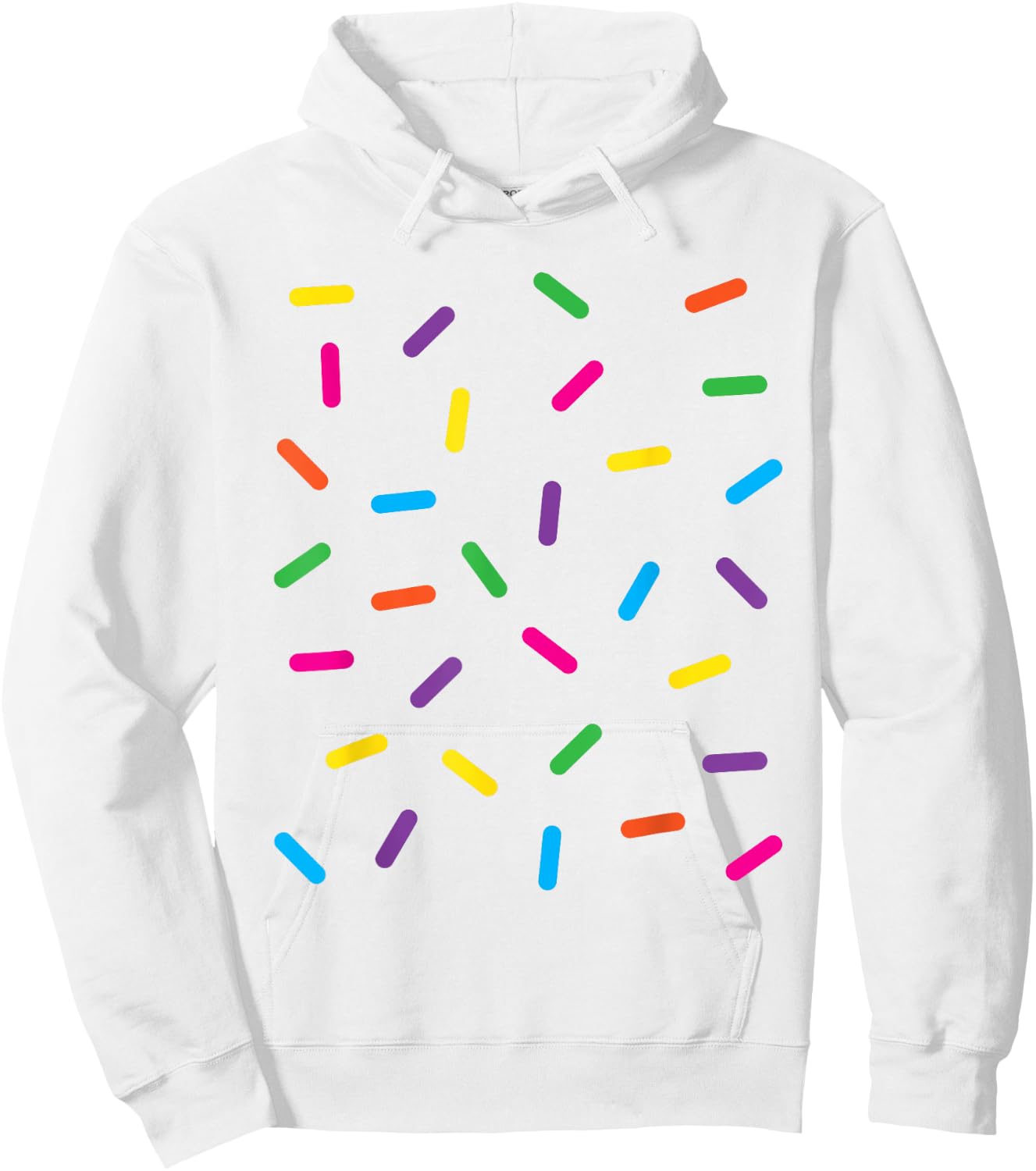 Funny Ice Cream Rainbow Sprinkles Jimmies Halloween Costume Men Women Kids Hoodie - Hoodie | White