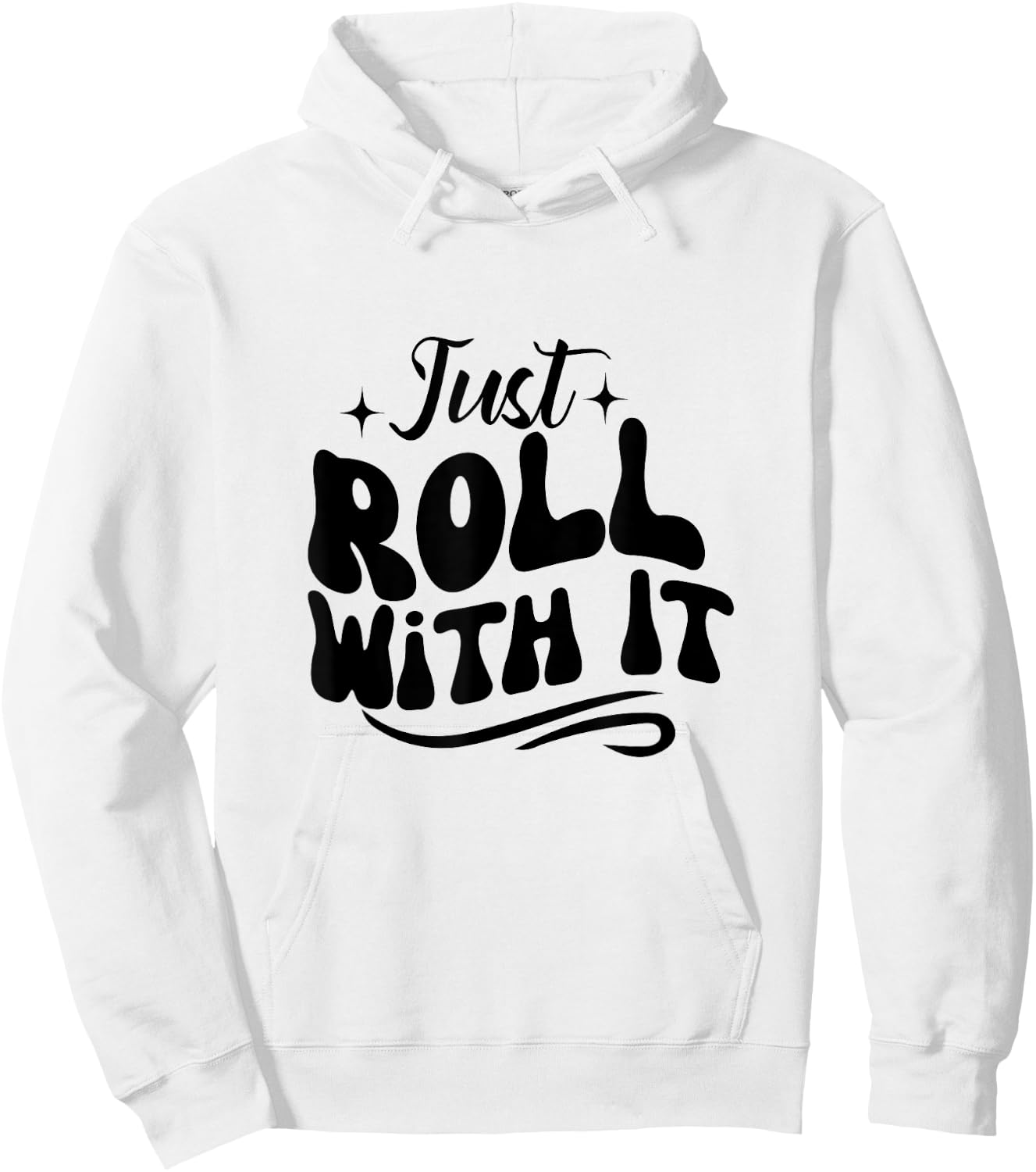 Just roll with it Roller Skating Skate Lover girl Hoodie - Hoodie | White