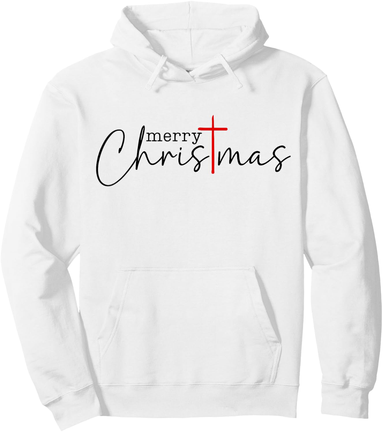 Merry Christmas Cross Christ Xmas Costume Hoodie - Hoodie | White
