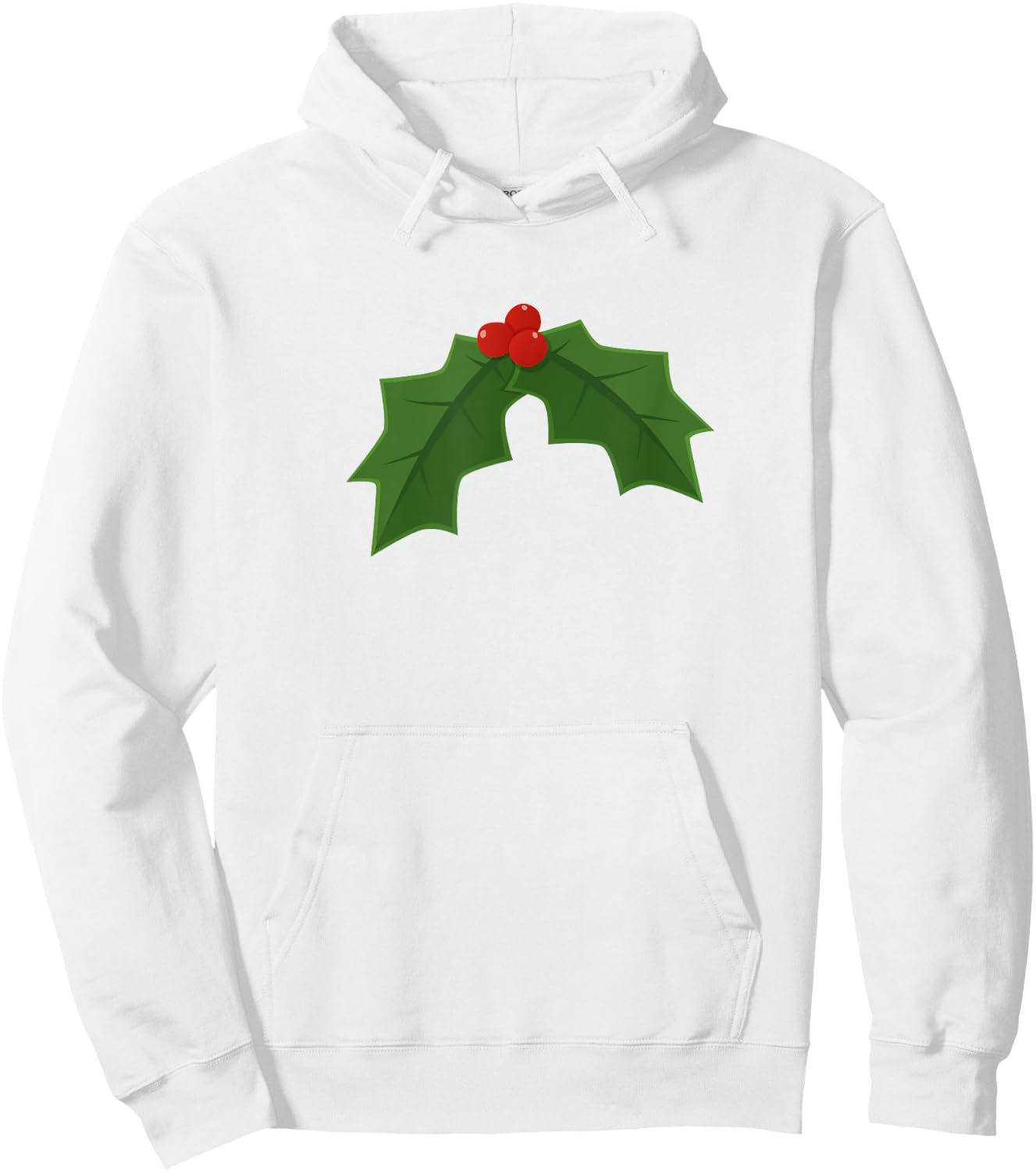 Holly - Holly and berries Christmas Hoodie - Hoodie | White