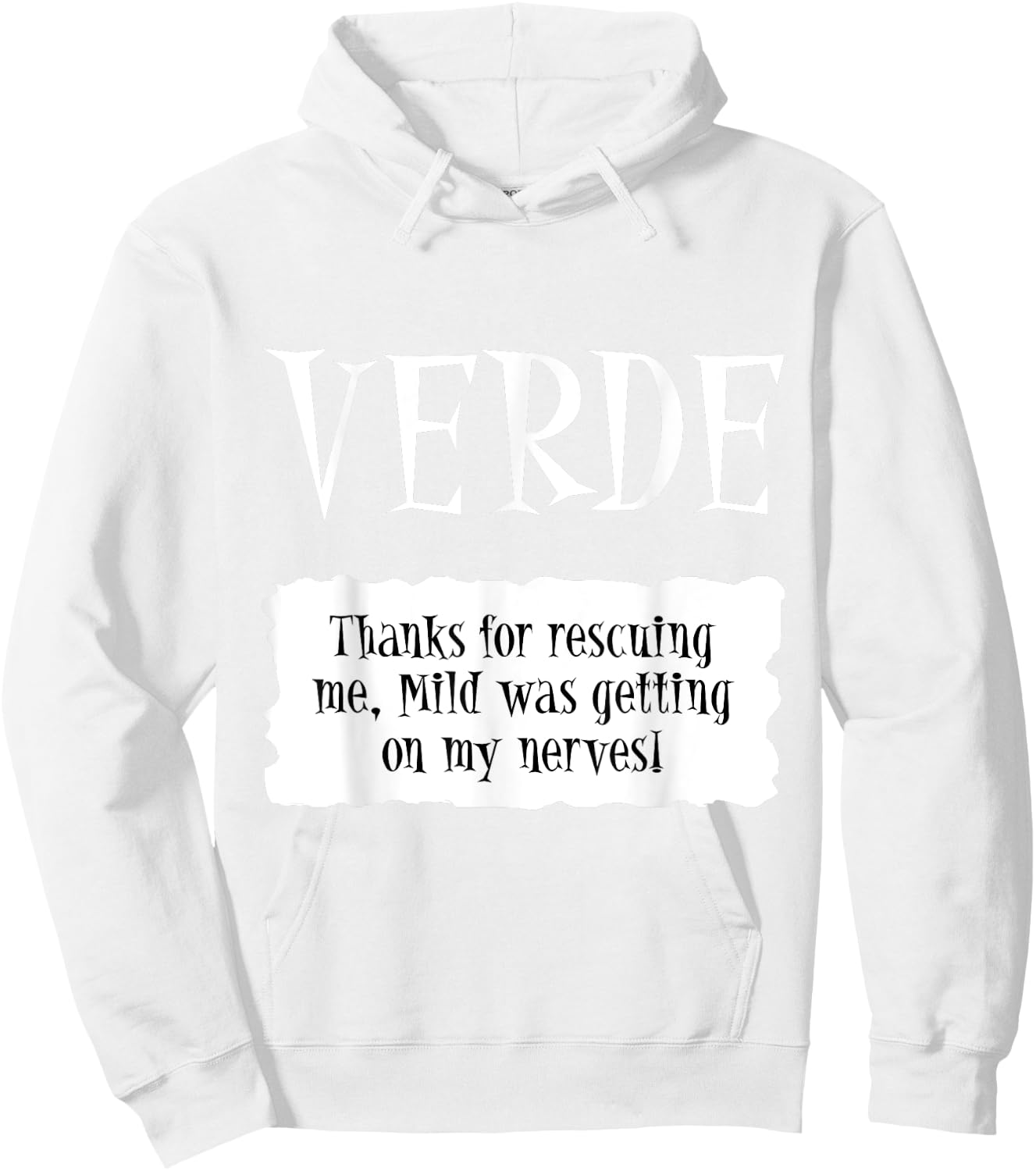 VERDE - Hot Packet Halloween Taco Costume DIY Easy Uniform Hoodie - Hoodie | White