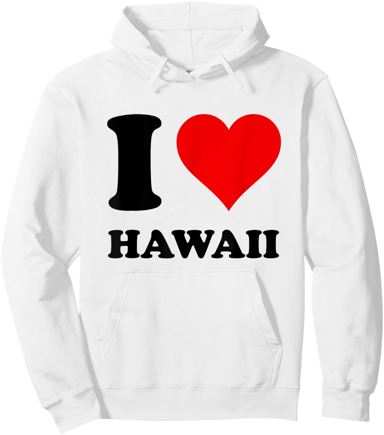 I Love Hawaii Hoodie - Hoodie | White