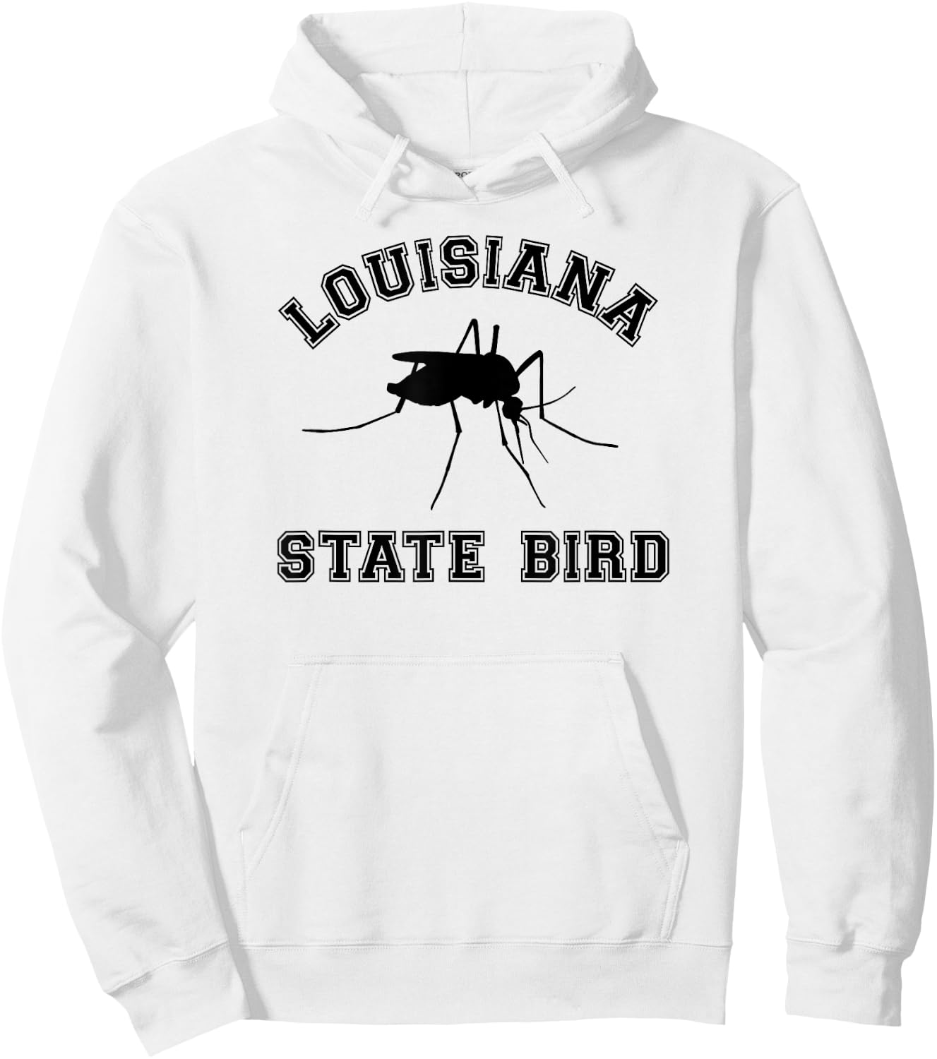 Vintage Louisiana Mosquito State Bird Hoodie - Hoodie | White