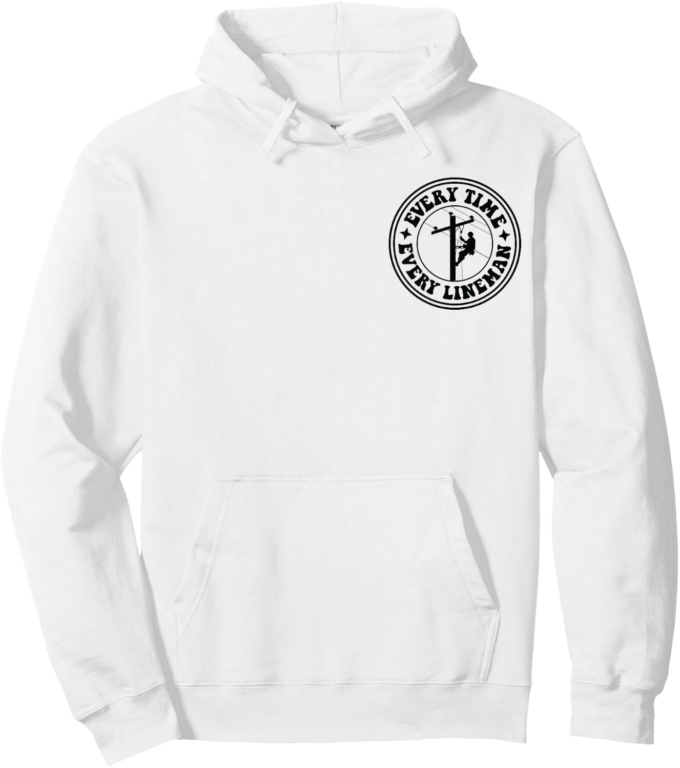 See that pole i did that pole lineman front & back Hoodie - Hoodie | White