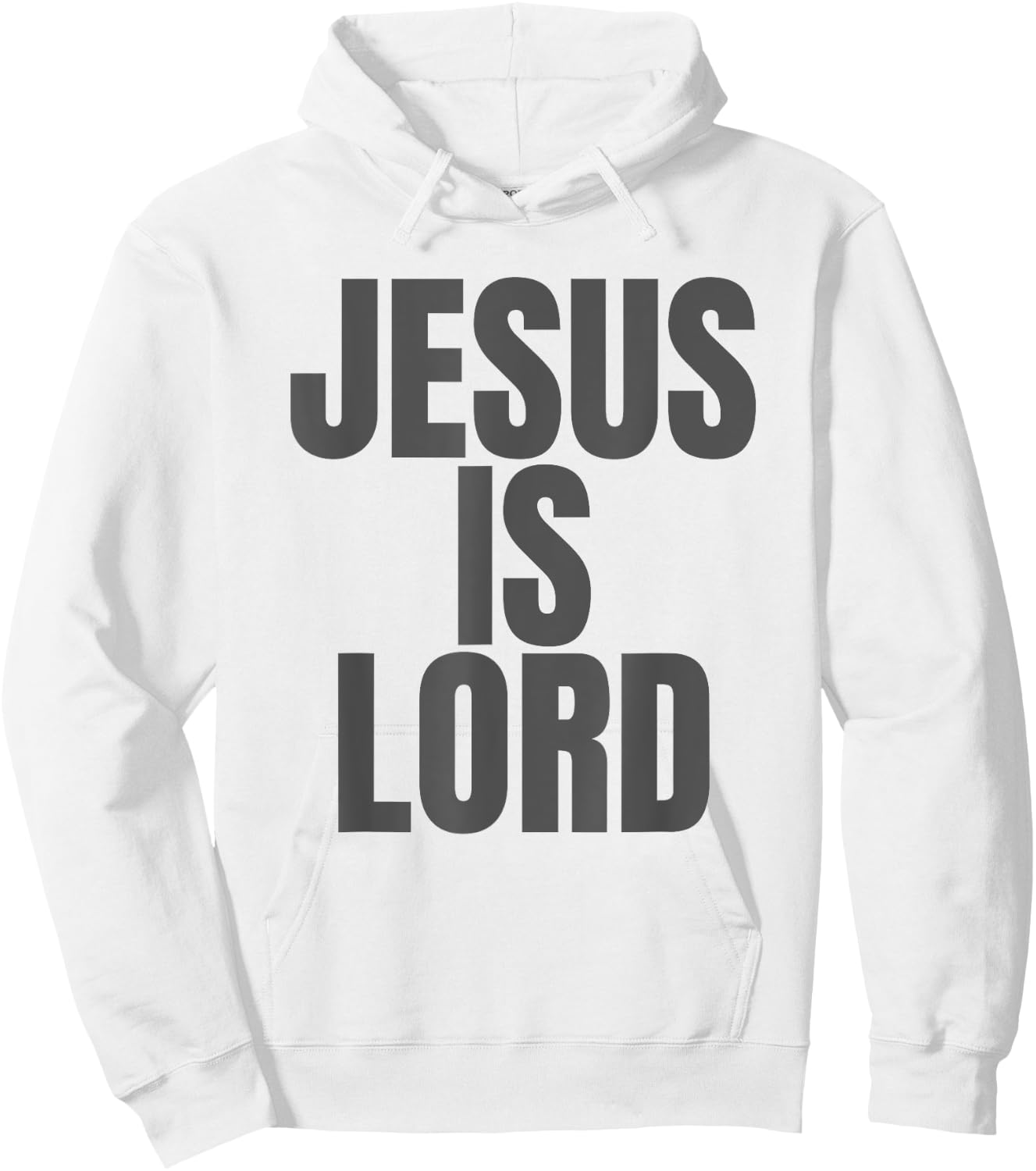 Jesus is Lord, Jesus is King on the back Hoodie - Hoodie | White