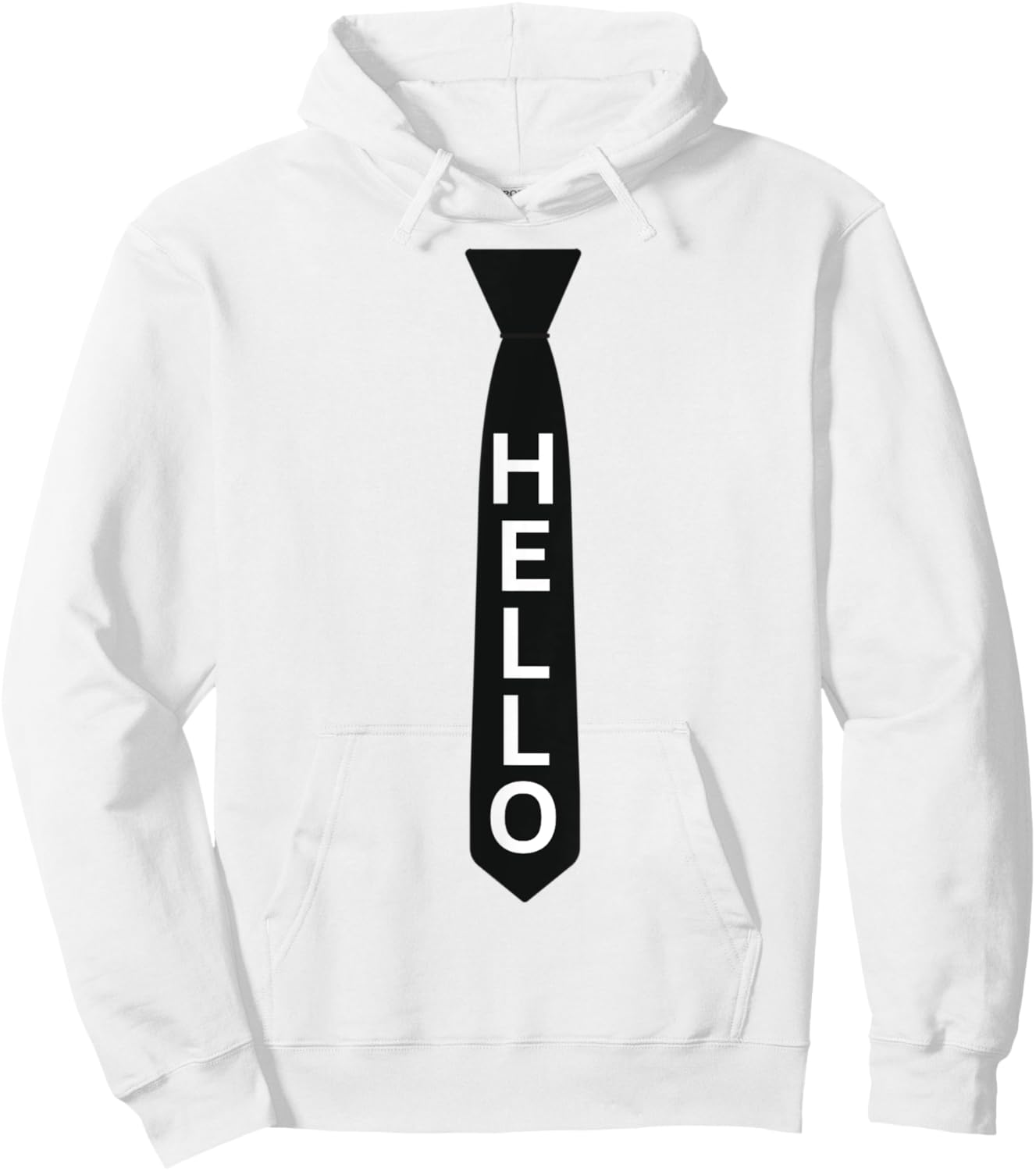Book of Mormon Musical Hello Tie Hoodie - Hoodie | White
