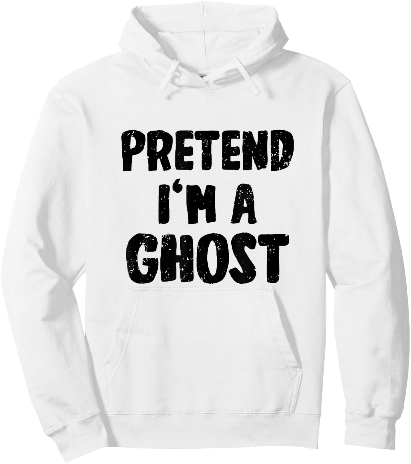 Pretend I'm a Ghost Costume Halloween Hoodie - Hoodie | White