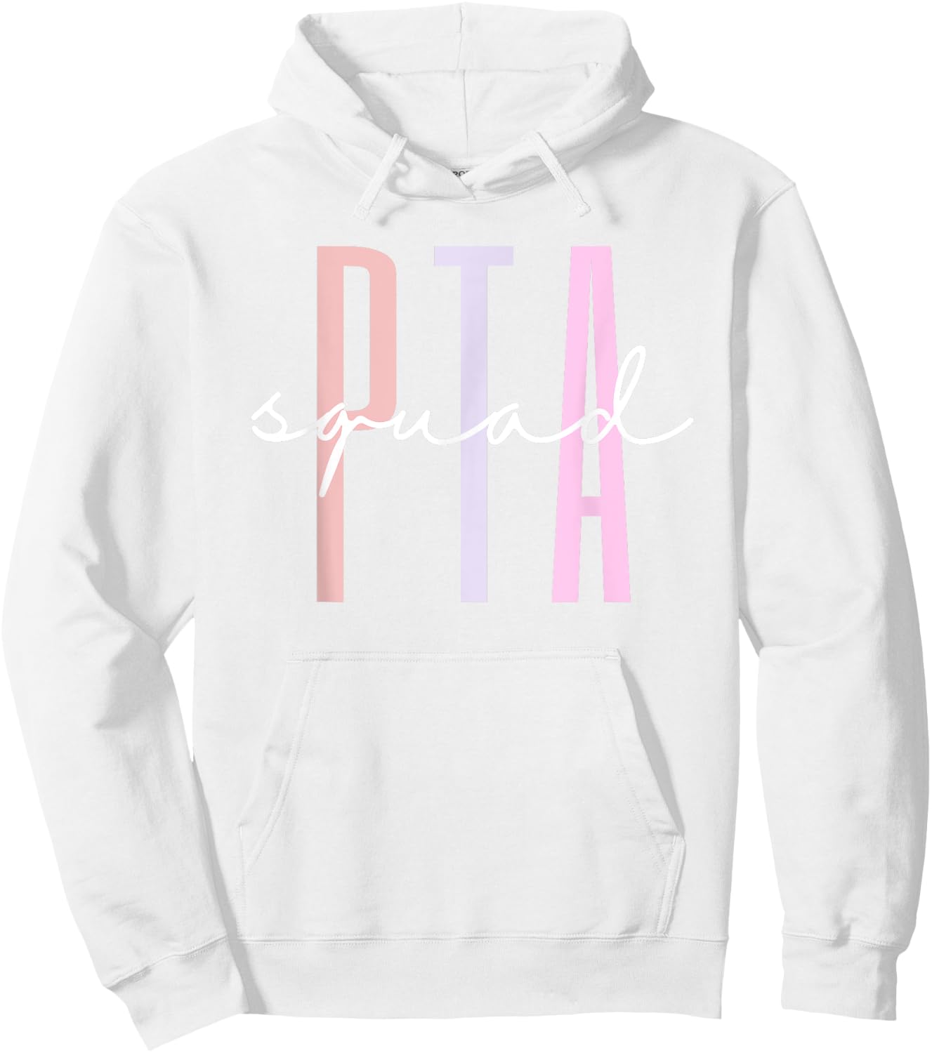 PTA Squad School Parent Teacher Matching Team Volunteers Men Women Girls Kids Hoodie - Hoodie | White
