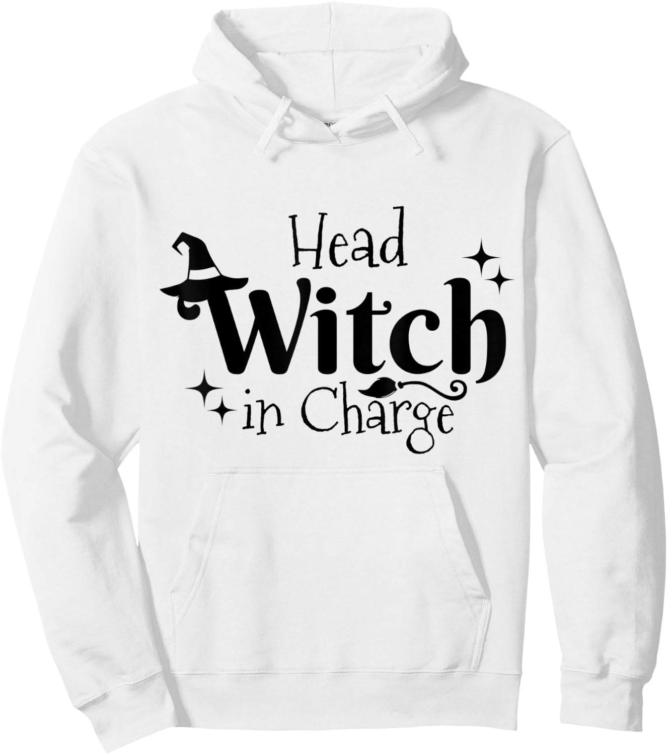 Funny Halloween Costume Head Witch In Charge Hoodie - Hoodie | White