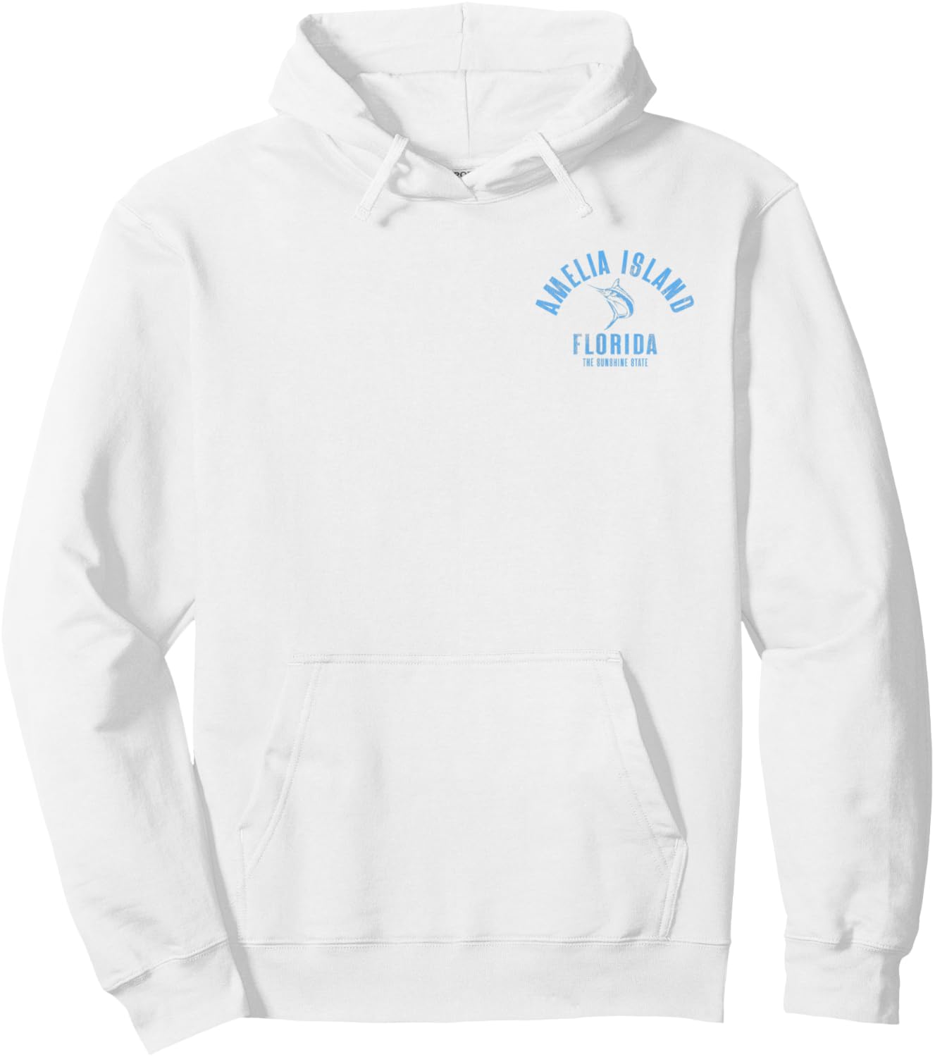 Amelia Island Florida Beach FL Vintage Beach Front & Back Hoodie - Hoodie | White