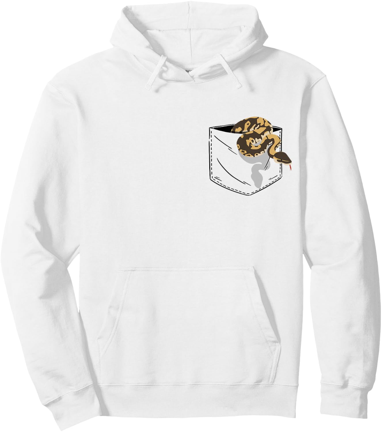 Snake In Pocket - Python Hoodie - Hoodie | White