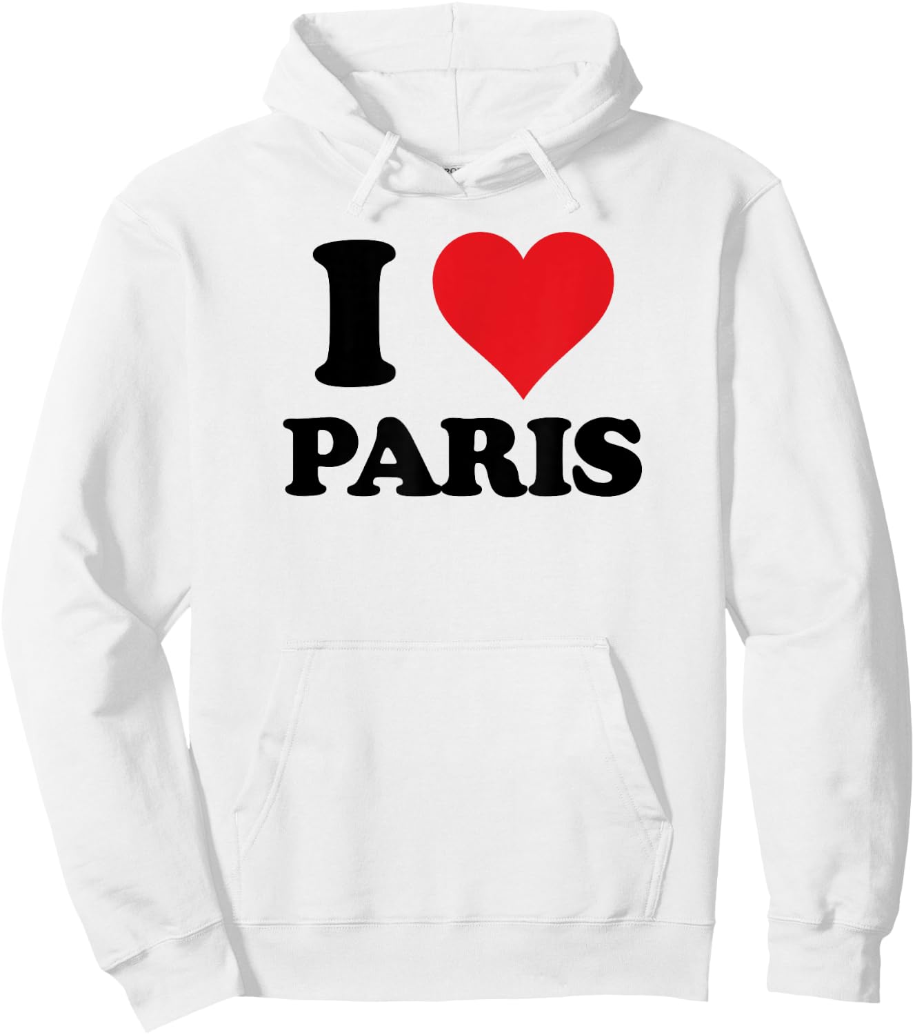 I Heart Paris First Name I Love Personalized Stuff Hoodie - Hoodie | White