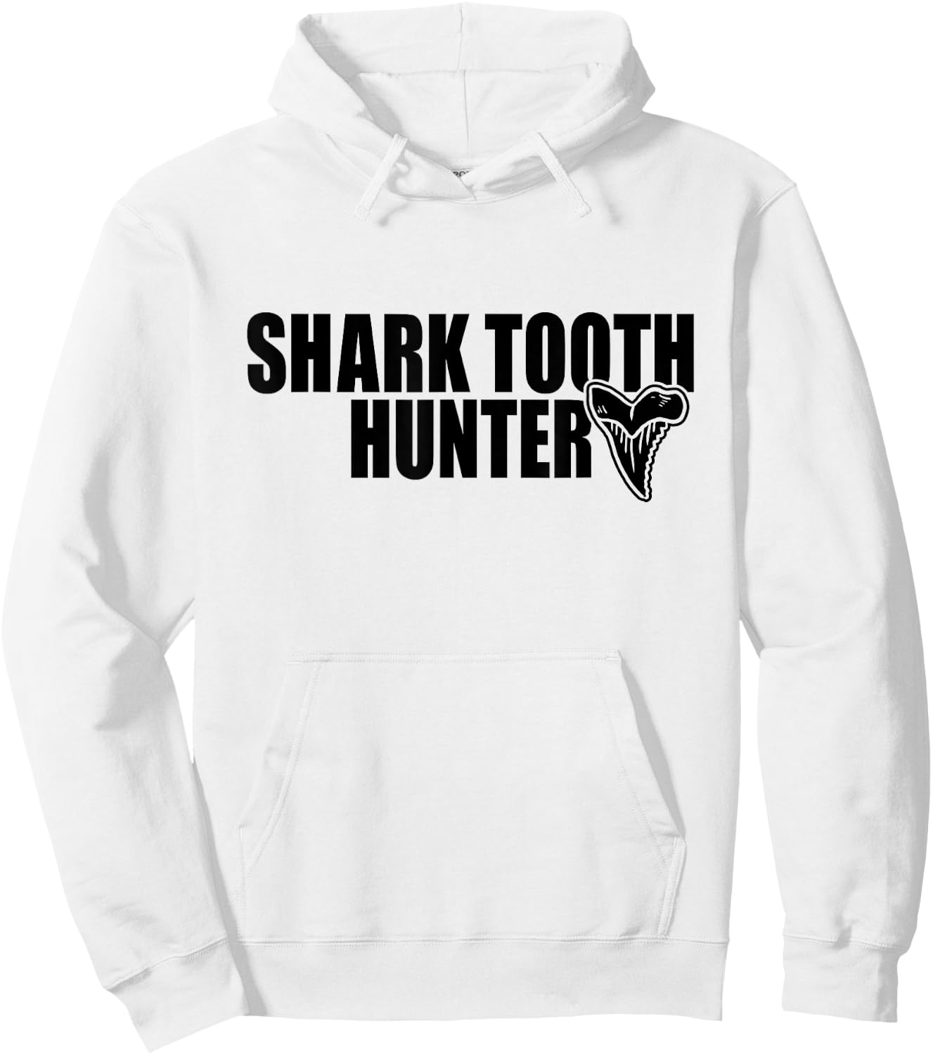 Shark Teeth Hunter Shark Paleontology Tooth Hunting Hoodie - Hoodie | White