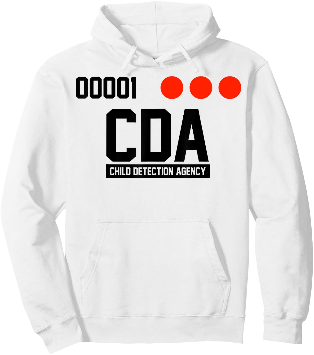 C D A Child Detection Agency Hoodie - Hoodie | White