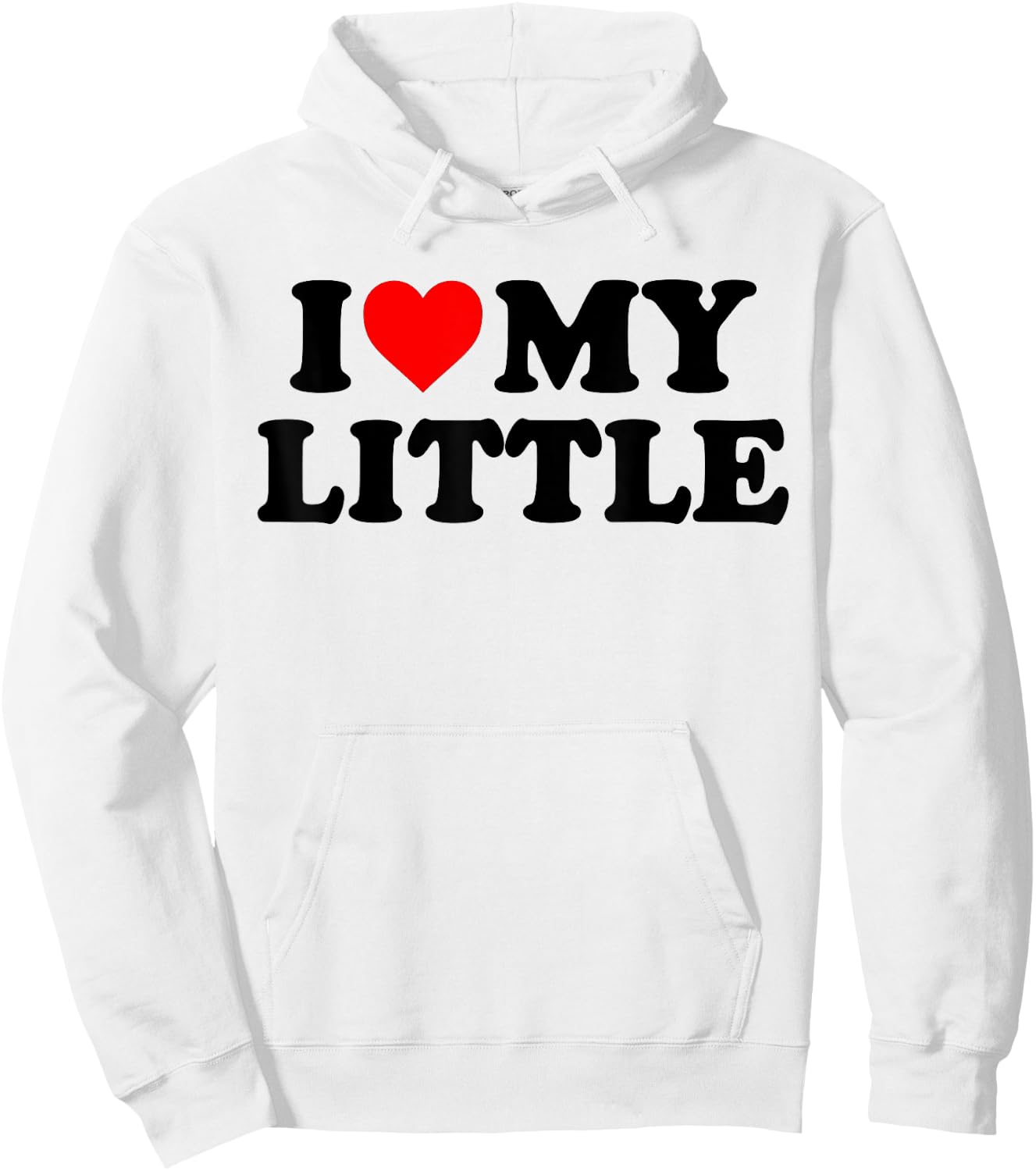 I Heart My Little Love Matching Little Big Sorority Hoodie - Hoodie | White