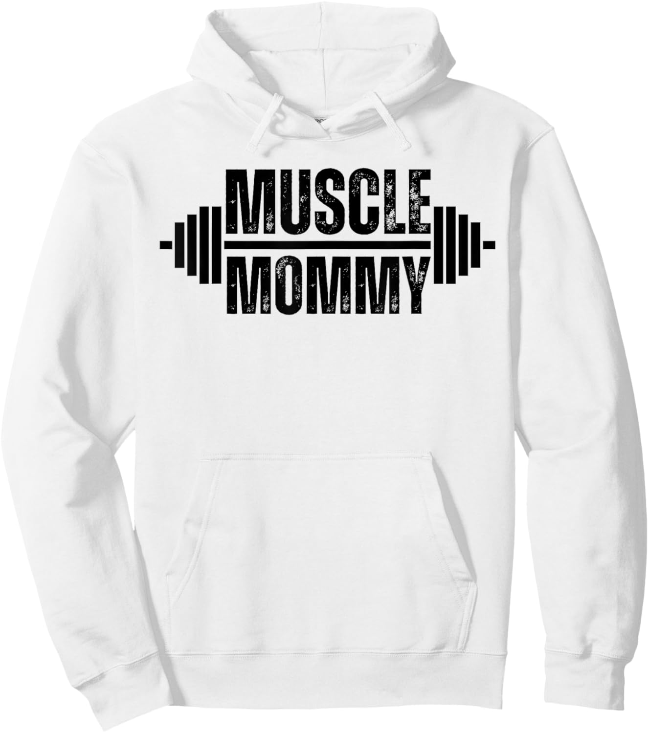 Muscle Mommy Weightlifter mom cute mother mama gym Hoodie - Hoodie | White