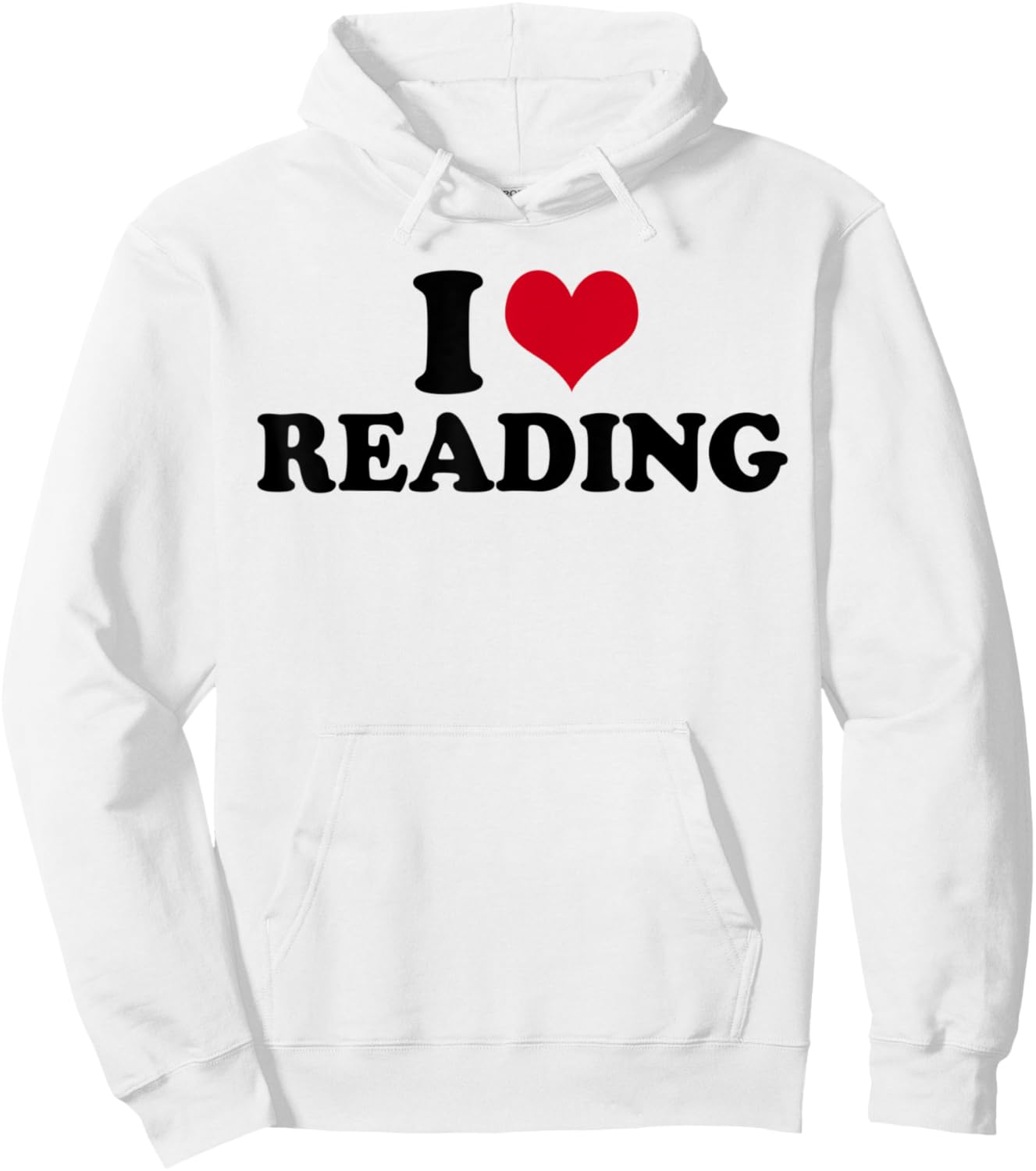 I Love Reading Hoodie - Hoodie | White
