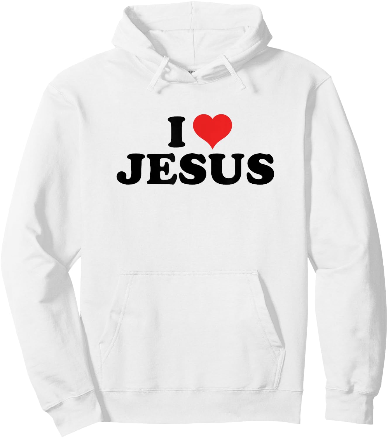 I love Jesus Hoodie - Hoodie | White