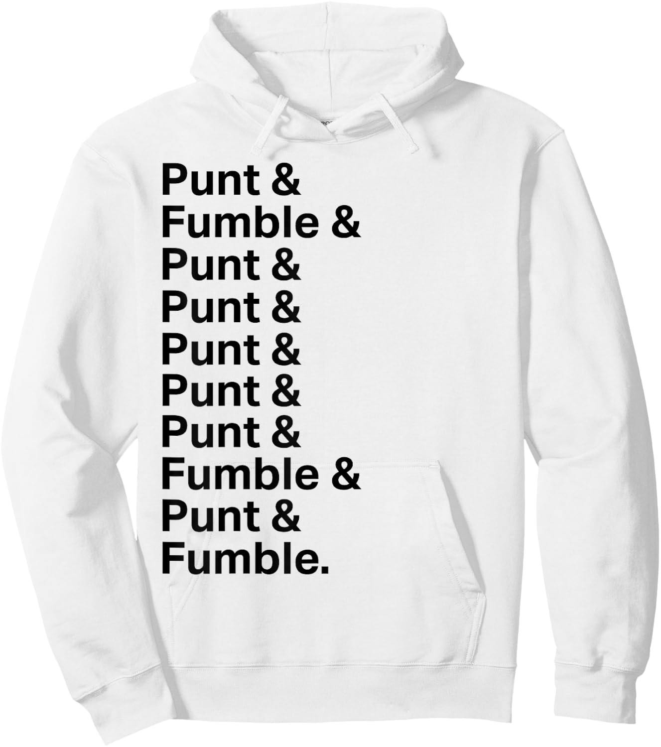Punt & Fumble Hoodie - Hoodie | White