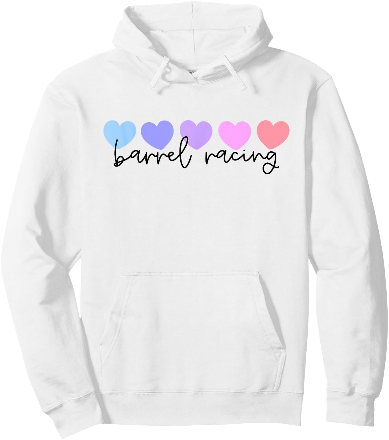 Barrel Racer or Barrel Racing Lover Heart Women Girls or Mom Hoodie - Hoodie | White