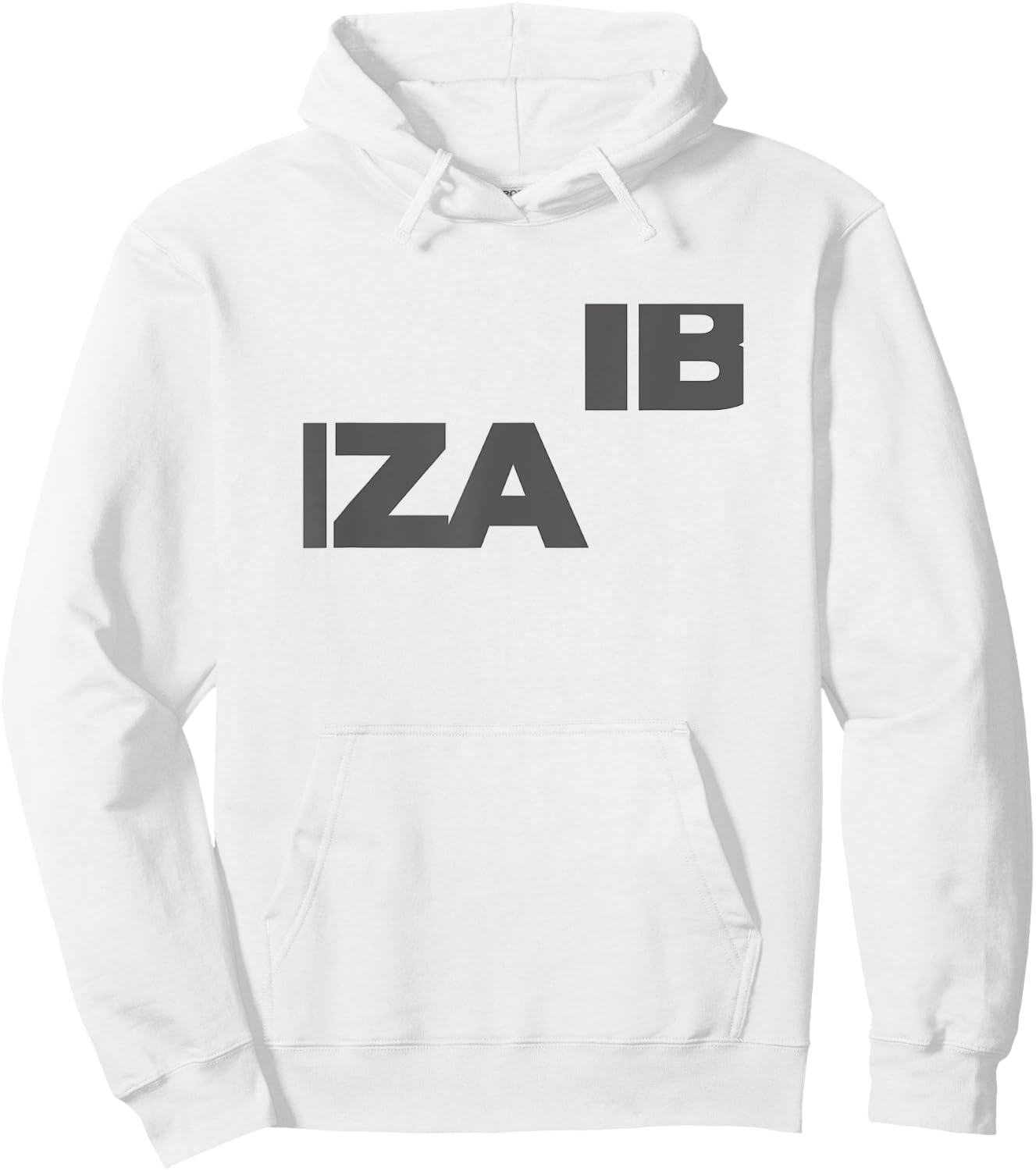 Ibiza Large Text Hoodie - Hoodie | White