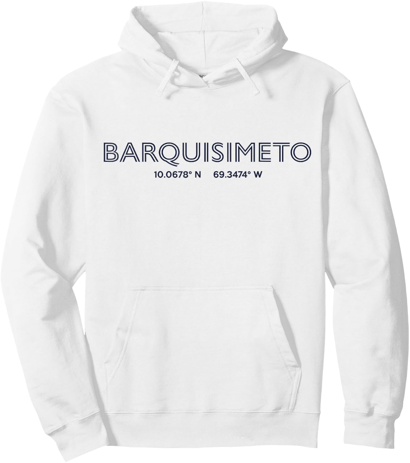 Venezuela City Coordinates - Barquisimeto Hoodie - Hoodie | White