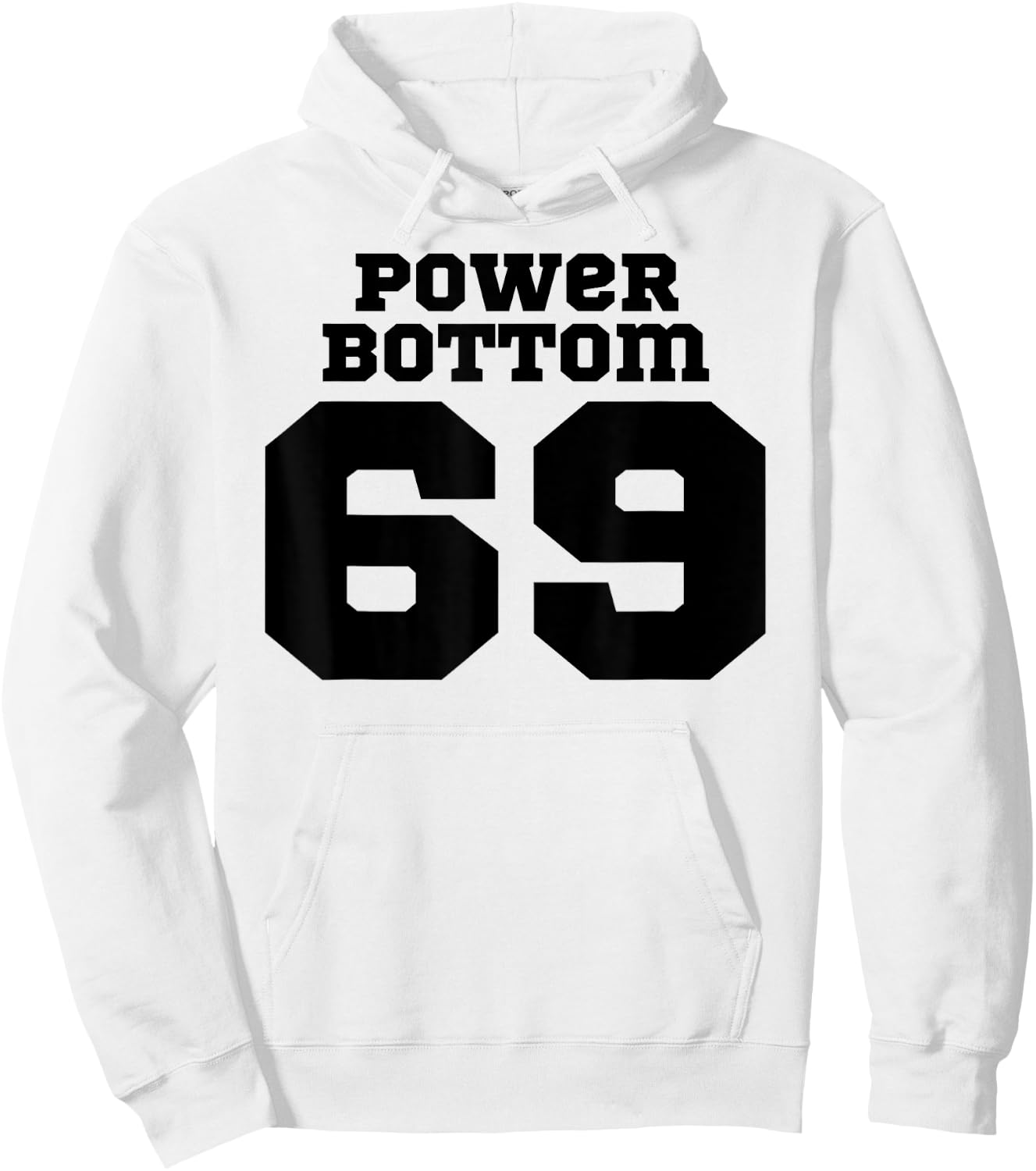 Funny Gay Couple Power Bottom 69 Athletic Hoodie - Hoodie | White