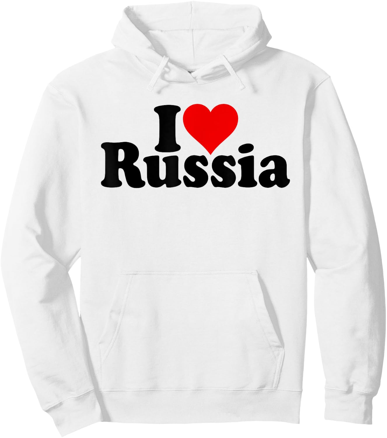 I Love Heart Russia Hoodie - Hoodie | White