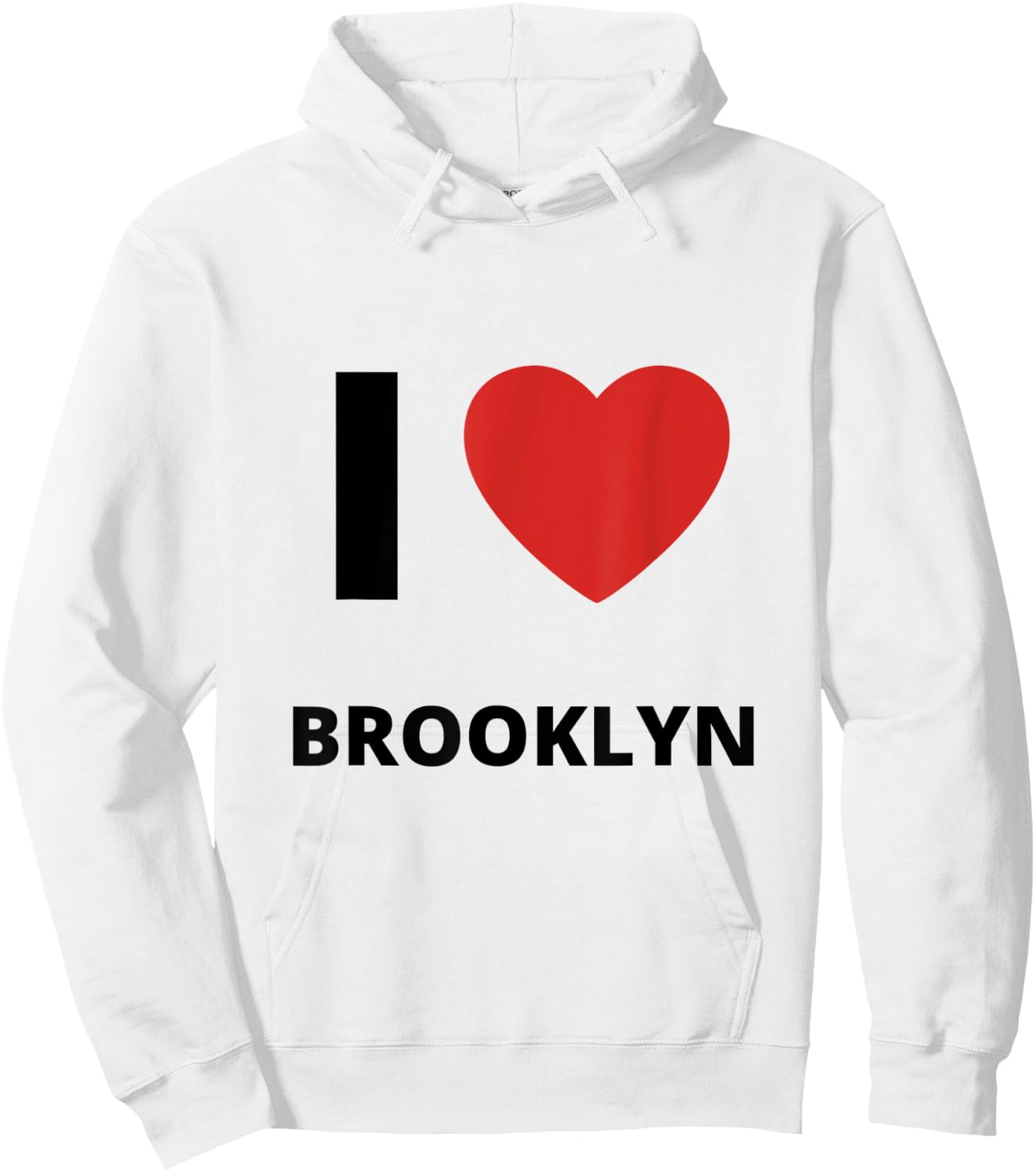 I Love Brooklyn New York Apparel Hoodie - Hoodie | White