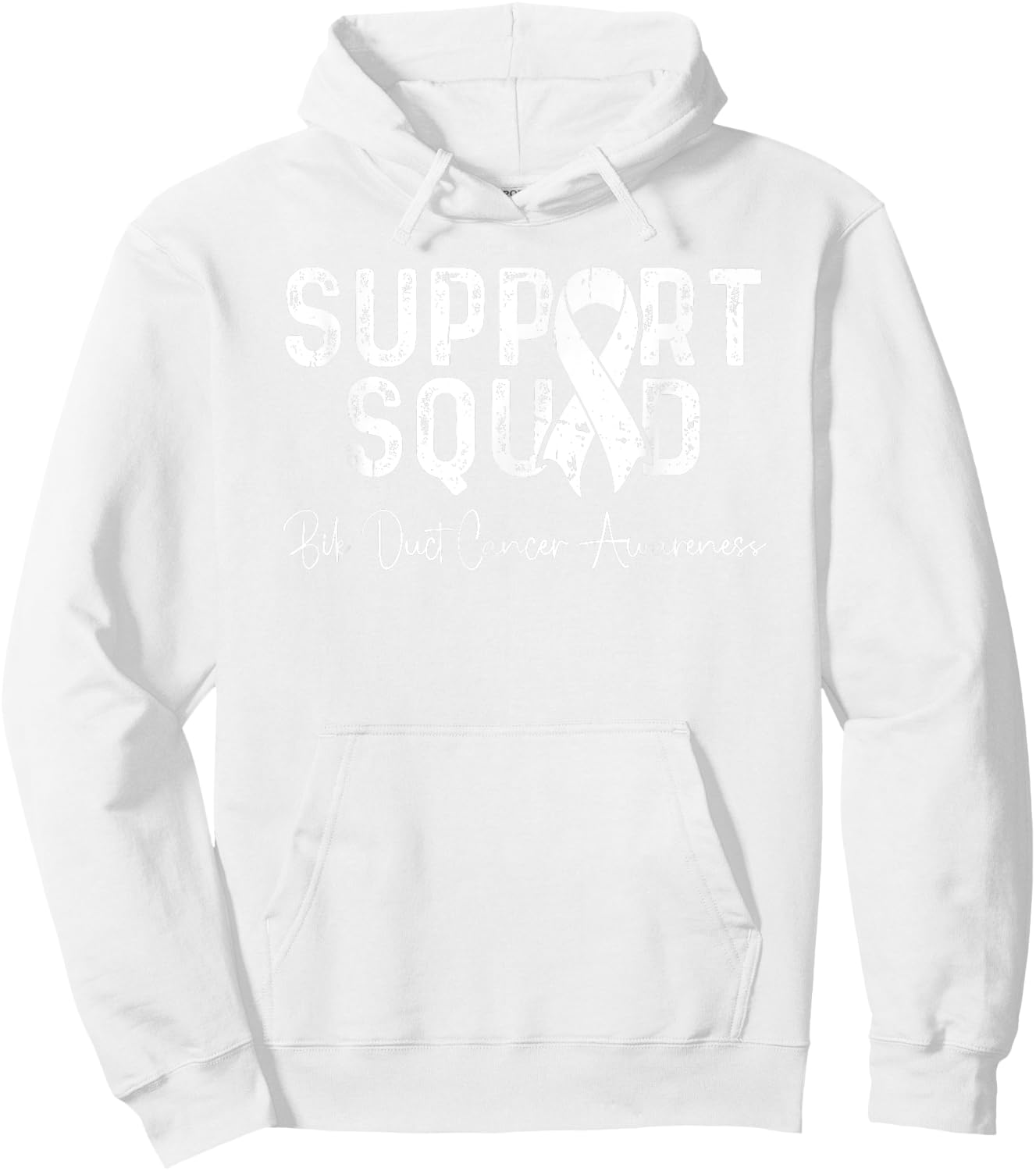 Bile Duct Cancer Support Squad Cholangiocarcinoma Hoodie - Hoodie | White