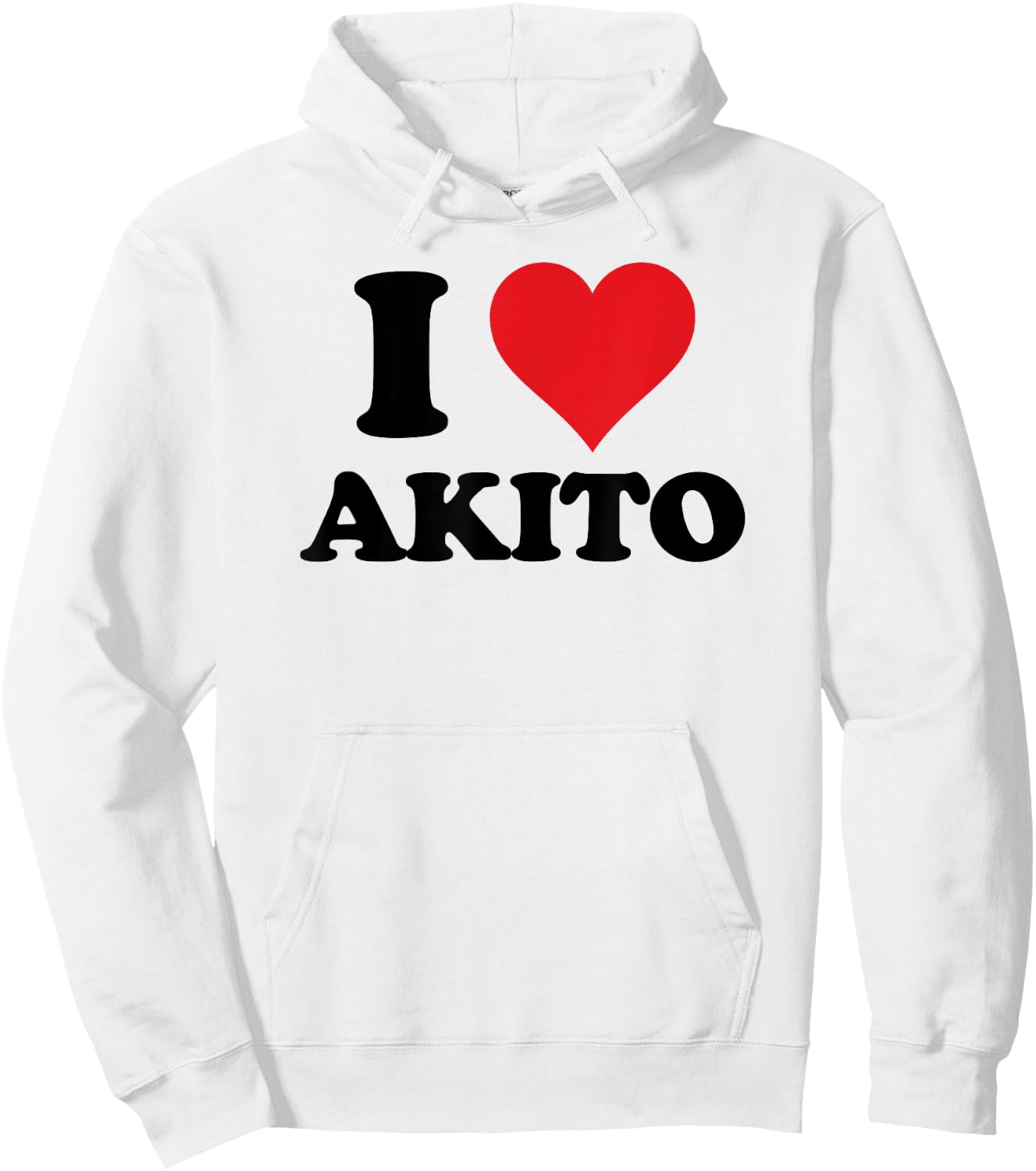 I Heart Akito First Name I Love Personalized Stuff Hoodie - Hoodie | White