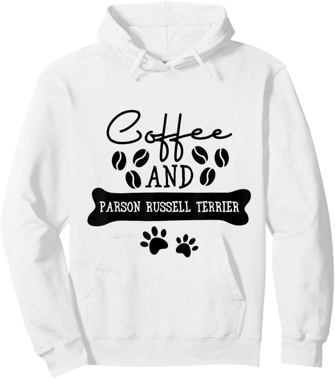 Coffee and parson russell terrier Hoodie - Hoodie | White
