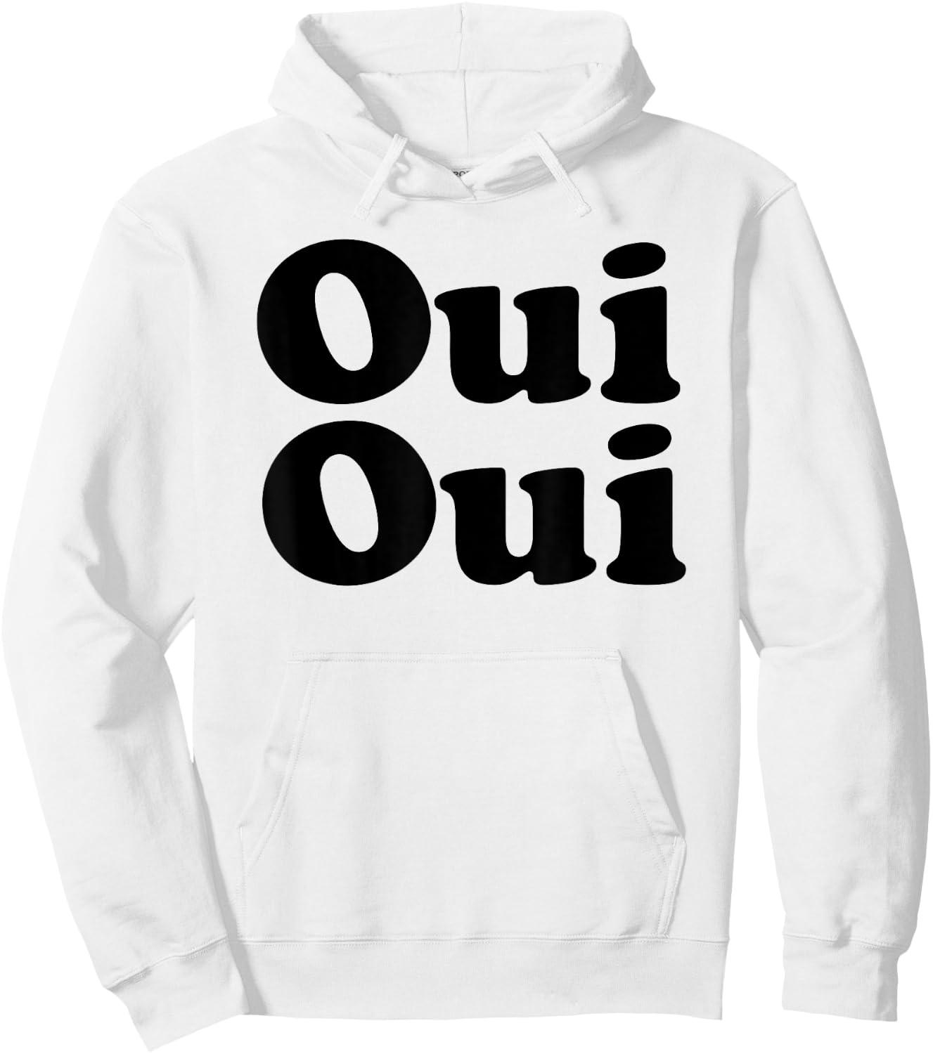 Oui Oui Blue Cotton Polyester , -Adults, -Kids, Short Sleeve, , Regular Fit, Small, Medium, 6, 16.5 Hoodie - Hoodie | White