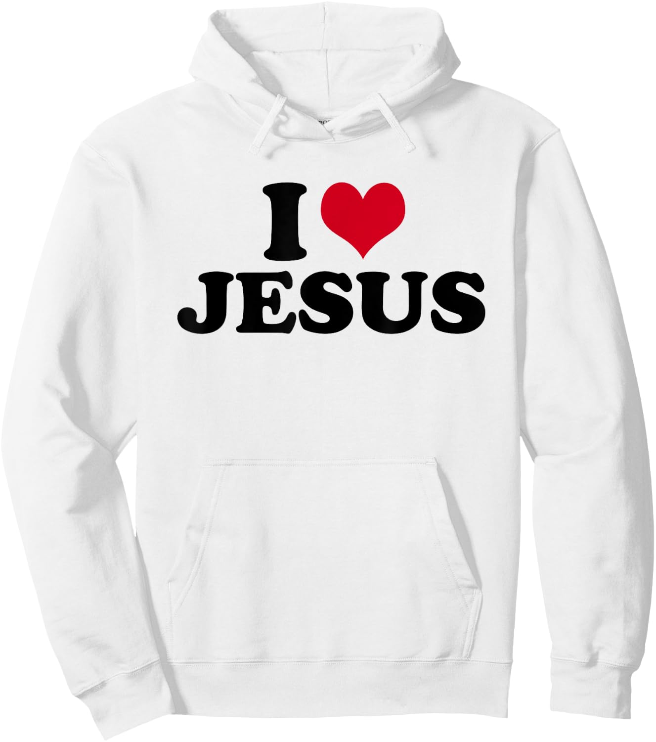I Love Jesus I Heart Jesus Hoodie - Hoodie | White