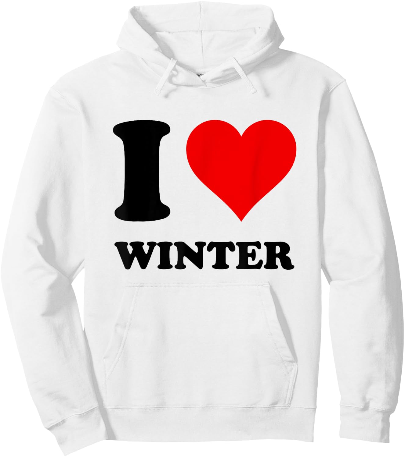 I Love Winter Hoodie - Hoodie | White
