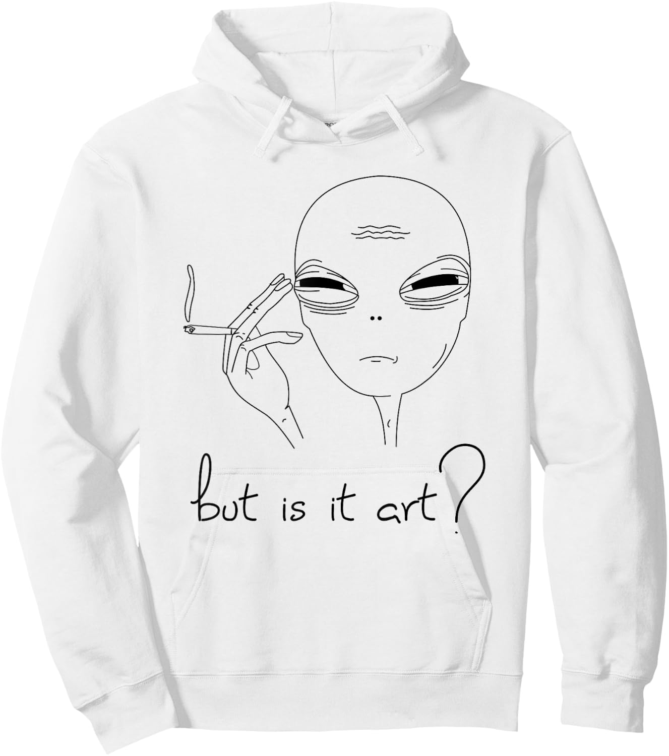 But is it Art - funny Alien Hoodie - Hoodie | White
