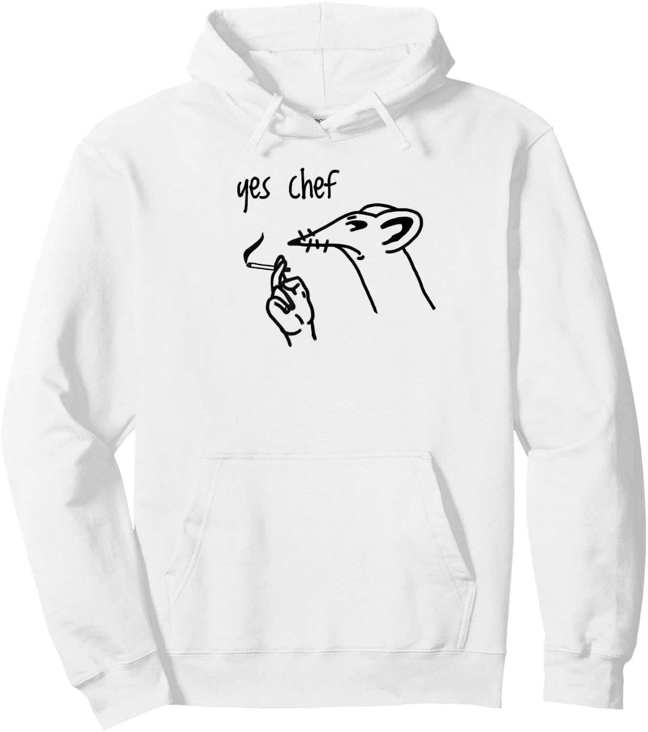 Yes Chef Stressed Hoodie - Hoodie | White