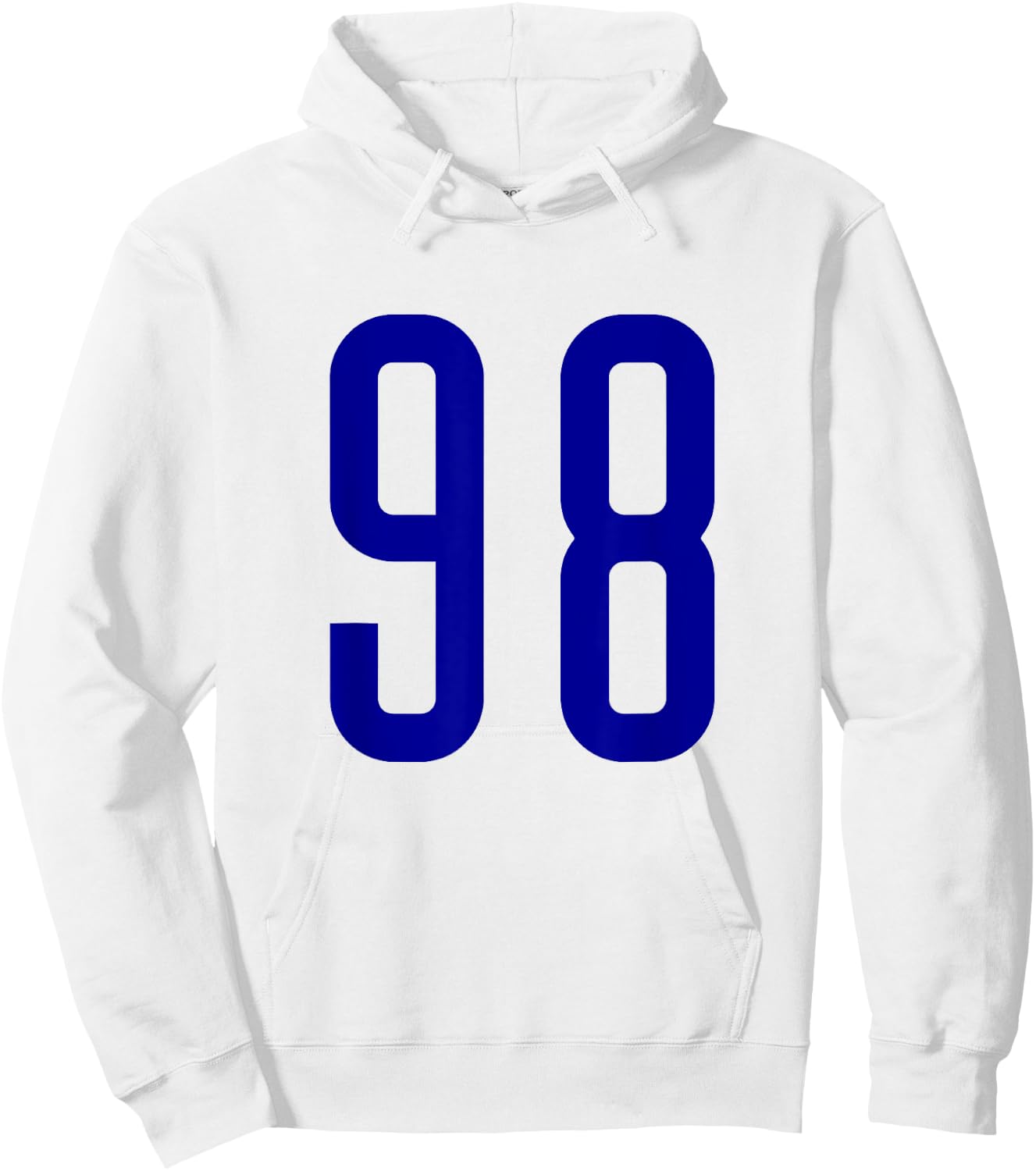 All Sports Fan Favorite Navy Blue Number #98 Jersey Hoodie - Hoodie | White