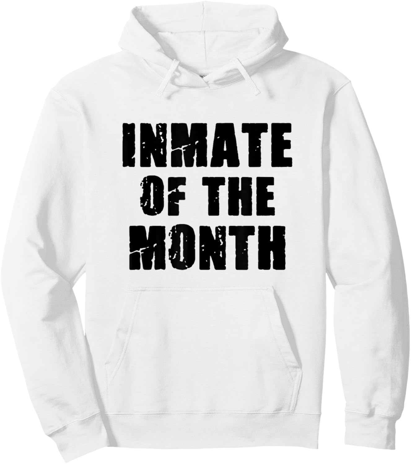 Prisoner Costume Prison Inmate of the Month County Jail Hoodie - Hoodie | White