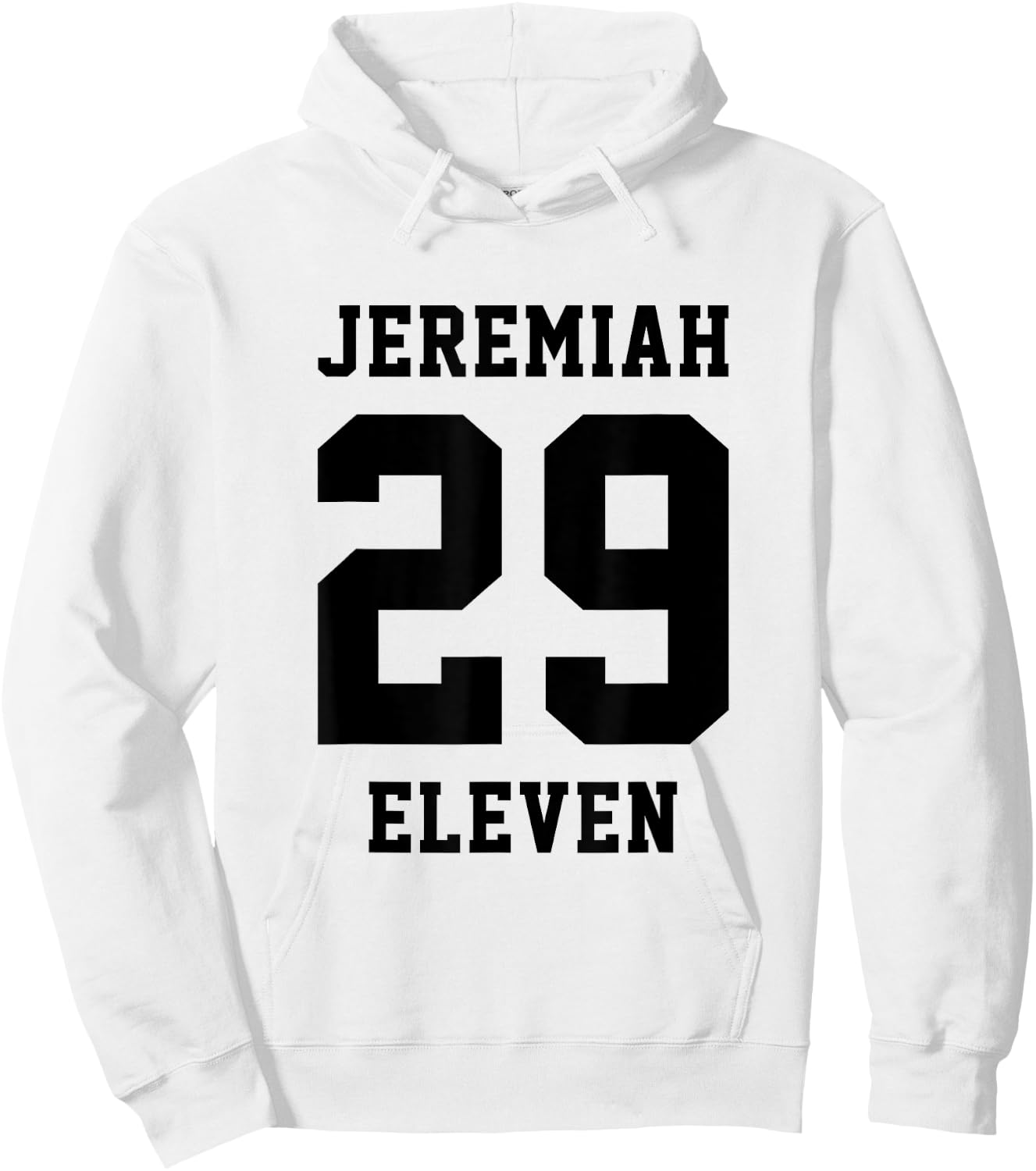 Jeremiah 29 11 Christian Bible Verse Hoodie - Hoodie | White