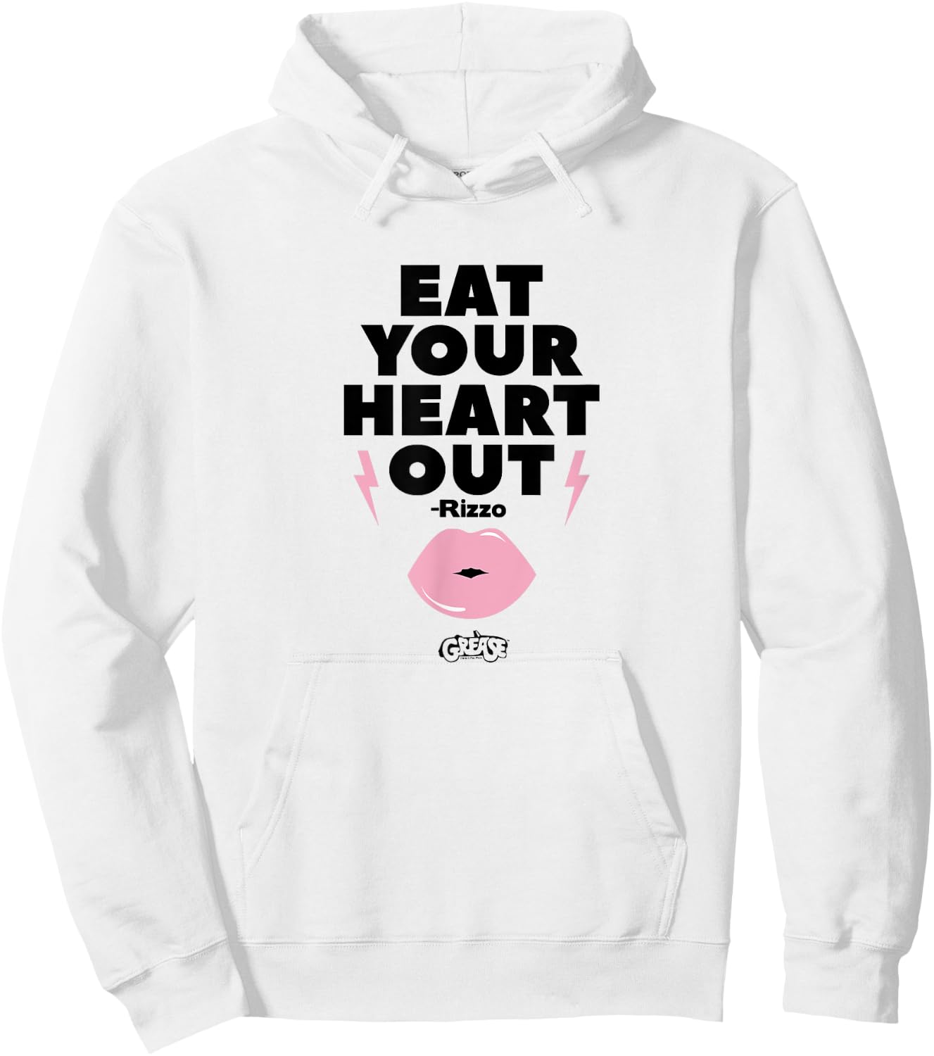 Grease - Rizzo Lips Eat Your Heart Out Hoodie - Hoodie | White